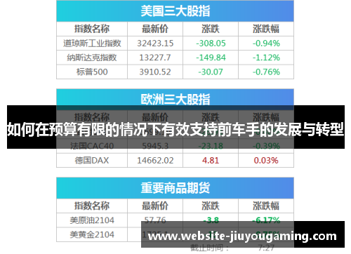 如何在预算有限的情况下有效支持前车手的发展与转型